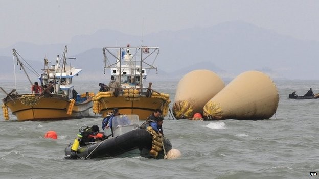 South Korean sunken ferry death toll passes 100 