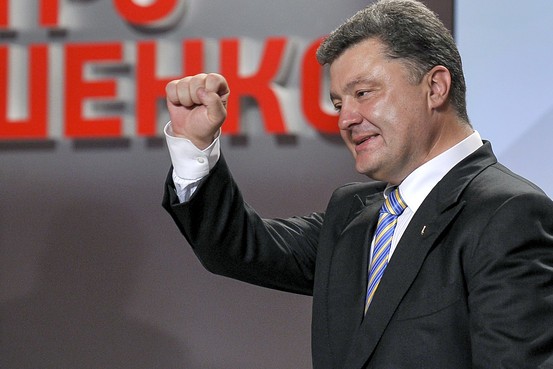 Billionaire Peter Poroshenko declares victory in Ukraine’s presidential elections