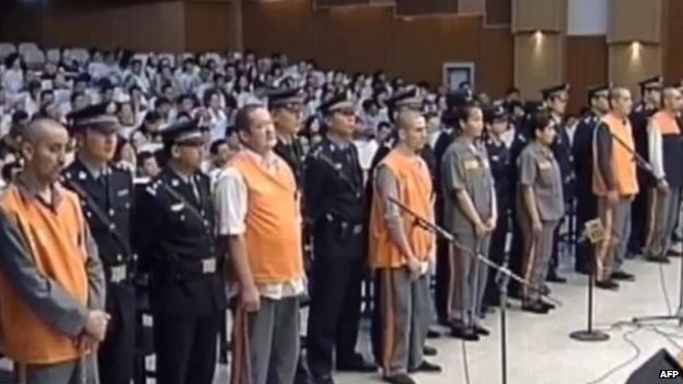 China sentenced to death Xinjiang terrorists 