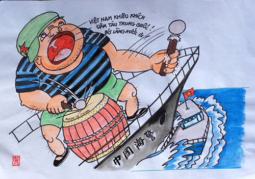 Caricatures of China’s hegemonic dream in the East Sea on display