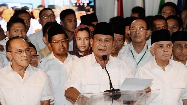 Presidential candidate P.Subianto ready to accept any result from KPU