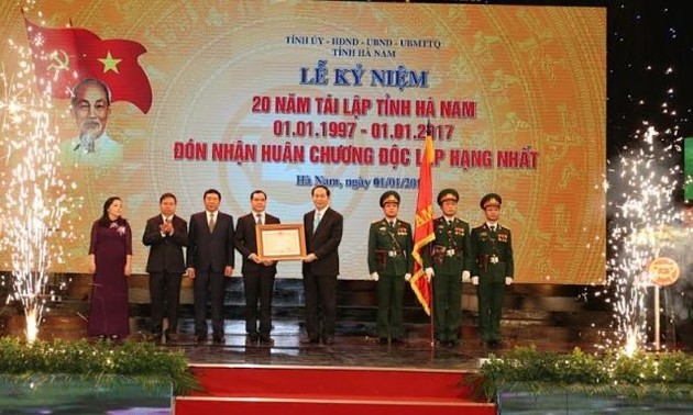 Ha Nam province celebrates 20 years of re-establishment