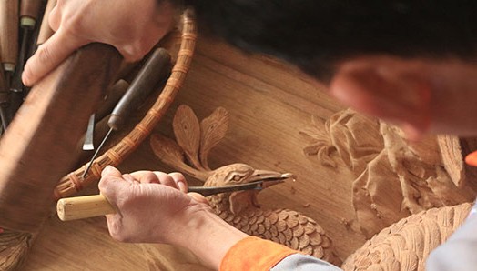 Dong Giao wood carving village in Hai Duong province