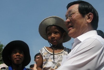 Staatspräsident Truong Tan Sang tagt in der Provinz Ninh Thuan