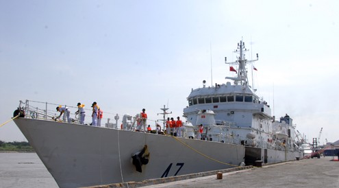 Schiff der indischen Seepolizei besucht Ho Chi Minh Stadt