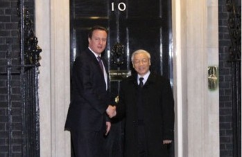 KPV-Generalsekretär Trong trifft britischen Premierminister David Cameron