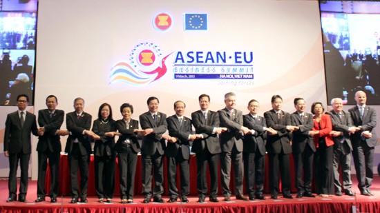Eröffnung des Unternehmensgipfeltreffens zwischen ASEAN und EU