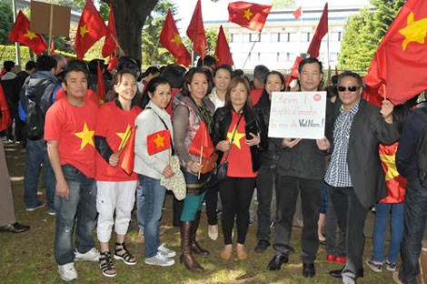 Protest der Öffentlichkeit im Ausland gegen Aktionen Chinas im Kontinentalsockel Vietnams