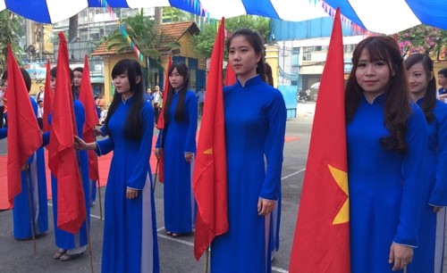 Traditionelles Schüler- und Studentencamp in Ho Chi Minh Stadt