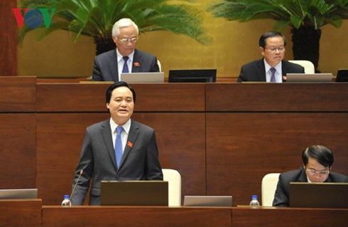 Parlamentssitzung: Fragestunde für Bildungsminister Phung Xuan Nha
