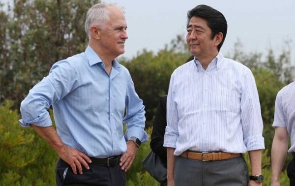 Erste Aktivitäten des japanischen Premierministers in Australien