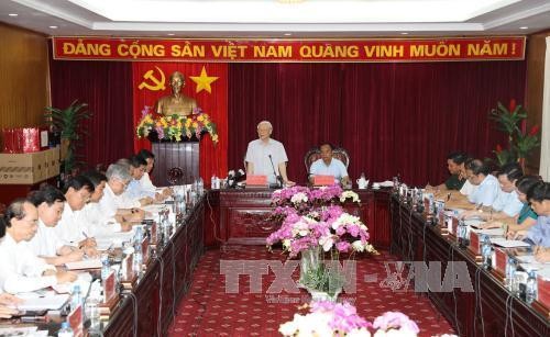 KPV-Generalsekretär Nguyen Phu Trong besucht Provinz Bac Kan