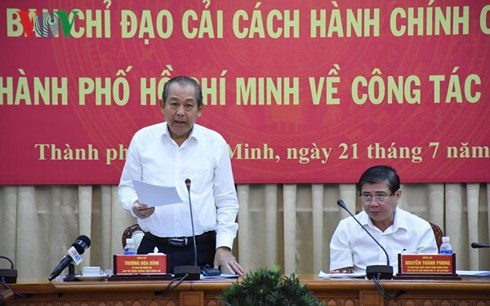 Ho Chi Minh Stadt verstärkt Verwaltungsreform für die Zufriedenheit der Bewohner