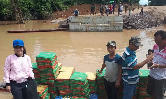 Fortsetzung der Hilfe für Laoten bei der Beseitigung der Dammbruchfolgen