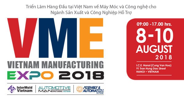 Unternehmen aus 20 Ländern nehmen an Messe „Vietnam Manufacturing Expo 2018” in Hanoi teil