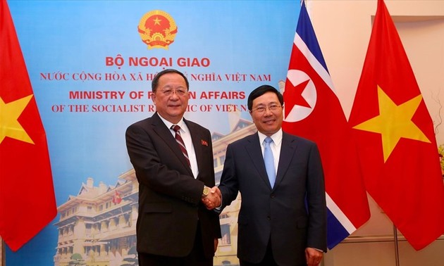 Außenminister Pham Binh Minh führt Gespräch mit dem nordkoreanischen Außenminister