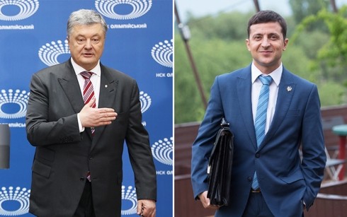 Präsidentschaftswahl in der Ukraine: Zwei Kandidaten führen Debatte vor 60.000 Menschen 