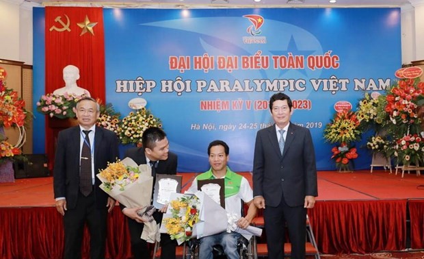 Ehrung der vietnamesischen Sportler mit Behinderung