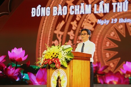  Vizepremierminister Vu Duc Dam nimmt am nationalen Festtag für Kultur, Sport und Tourismus der Volksgruppe der Cham tei