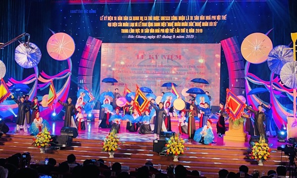 10. Jahrestag der Anerkennung der Gesänge Quan Ho und Ca Tru als immaterielles Kulturerbe durch UNESCO