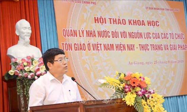 Verstärkung der Staatsverwaltung und der Ressourcen religiöser Organisationen in Vietnam 