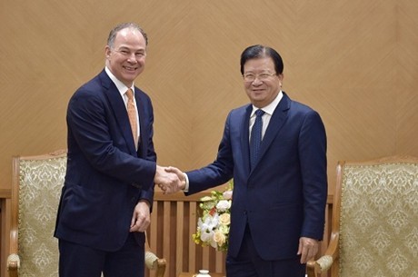 Vizepremierminister Trinh Dinh Dung empfängt den Generaldirektor des US-Energieunternehmens Gen X Energy