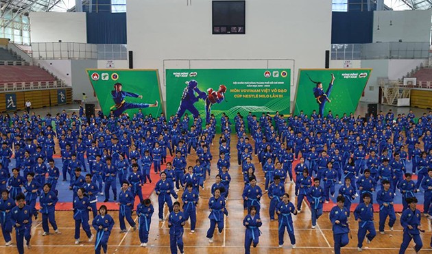 Turnier der vietnamesischen Kampfkunst Vovinam in Ho Chi Minh Stadt