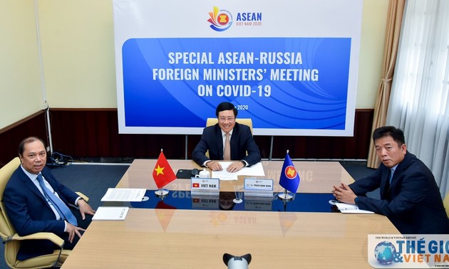 Sonderonline-Konferenz der Außenminister der ASEAN und Russlands über die Bekämpfung der Covid-19-Epidemie