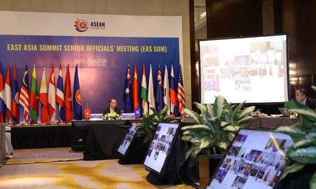 Online-Konferenz der hochrangigen Beamten der 18 Länder des EAS-Gipfels