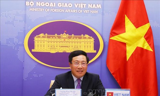 Vizepremierminister Pham Binh Minh nimmt an der Onlinekonferenz der Außenminister der G20 teil