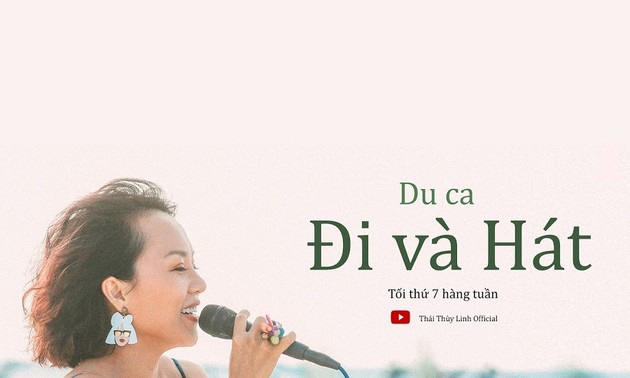 Sängerin Thai Thuy Linh führt Musiktour in Phong Nha Ke Bang fort