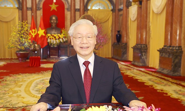 Glückwunsch zum Neujahr des KPV-Generalsekretärs und Staatspräsidenten Nguyen Phu Trong