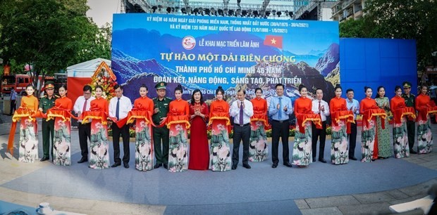 Fotoausstellung „Stolz auf die Grenze” in Ho Chi Minh Stadt