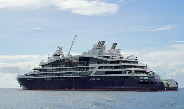 Französisches Kreuzfahrtschiff „Le Laperouse” besucht Con Dao