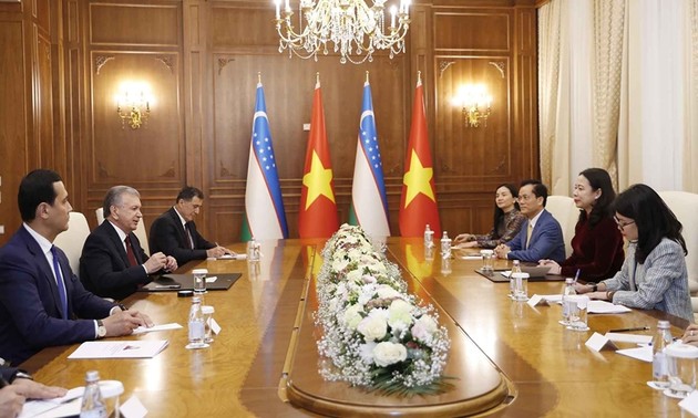Vizestaatspräsidentin Vo Thi Anh Xuan trifft Spitzenpolitiker am Rande der CICA-Konferenz