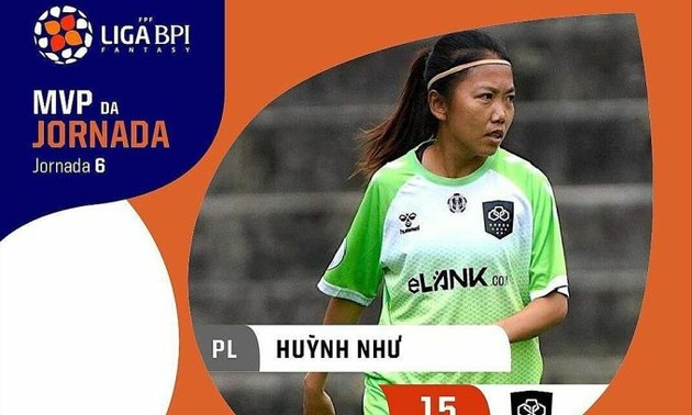 Erfolge der Stürmerin Huynh Nhu beim portugiesischen Fußballklub 