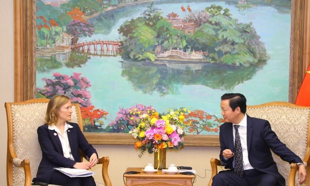 Vizepremierminister Tran Hong Ha empfängt UNDP-Leiterin und USAID-Direktorin in Vietnam