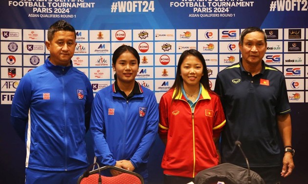 Vietnams Fußballmannschaft der Frauen wird bei zwei Spielen gegen Nepal auflaufen