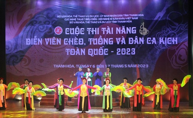 Nationalwettbewerb für Talente in Cheo- und Tuong-Kunst und Volksgesänge