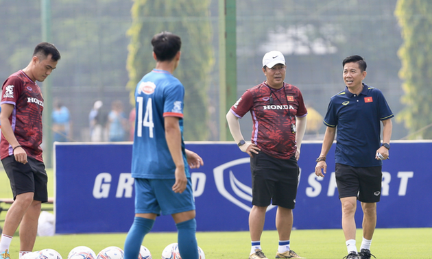 U23-Fußballnationalmannschaft Vietnams trainiert für U23-Fußball-Südostasienmeisterschaft 2023