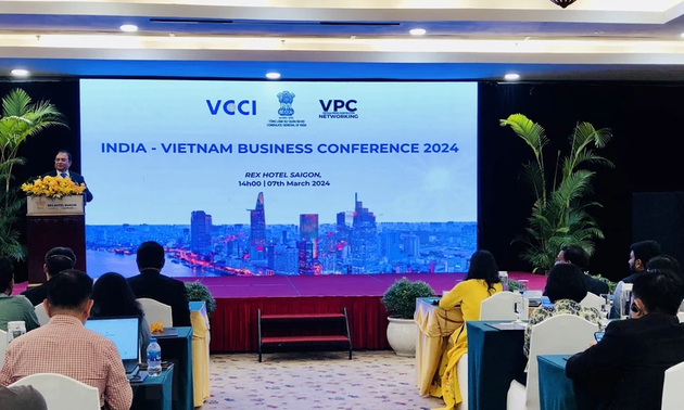 Handelsverbindung der Unternehmen Vietnams und Indiens