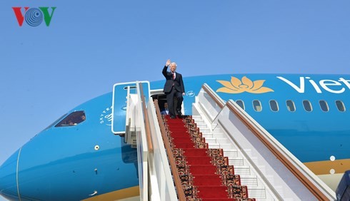 Party leader begins Russia visit