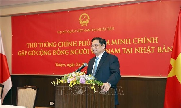 PM meets overseas Vietnamese in Japan