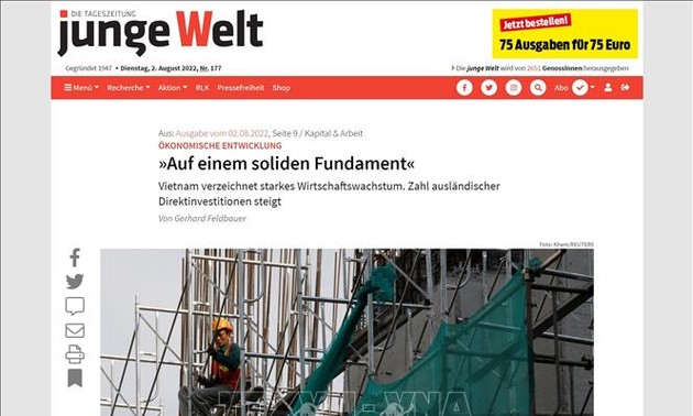 Vietnam grows on strong footing: German newspaper