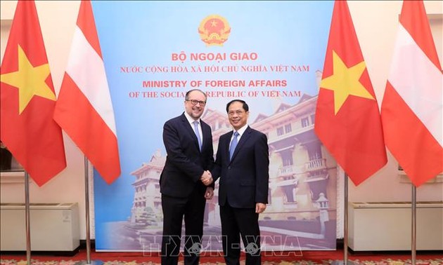 Top diplomats of Vietnam, Austria hold talks