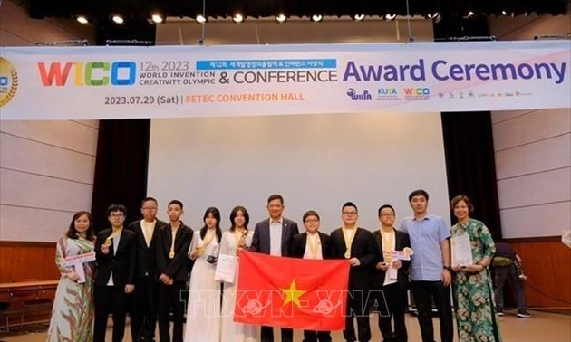 All Hanoi contestants win gold at World Invention Creativity Olympic