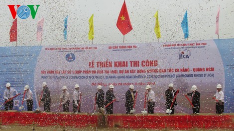Construction of Da Nang-Quang Ngai highway begins