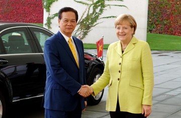 PM holds talks with German Chancellor Angela Merkel