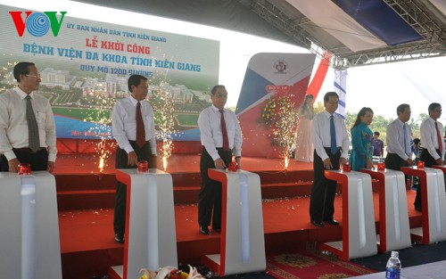 Construction of important works begins in Kien Giang