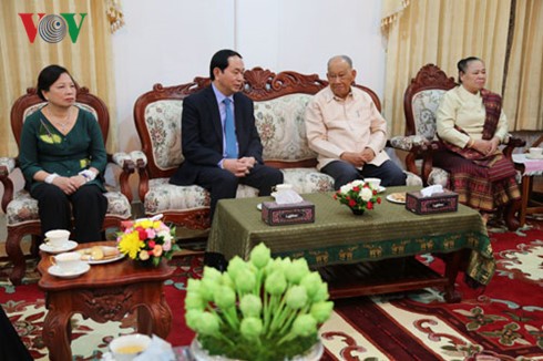 President Tran Dai Quang wraps up state visit to Laos